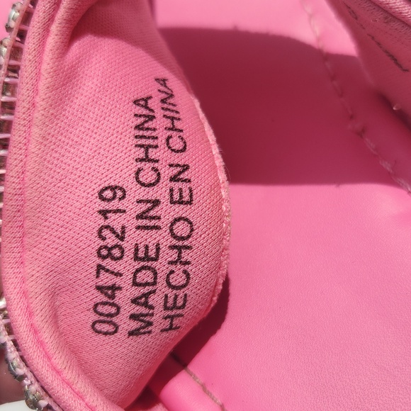 Barbie x Forever 21 Pink Rhinestone Platform Wedge Sandals - Size 8 - Picture 10 of 11